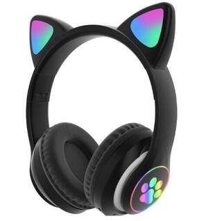 Беспроводные Bluetooth наушники Wireless CAT STN-28 черные, розовые, бирюзовые SKL118-322121