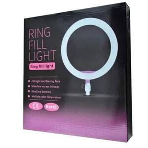 Кольцевая светодиодная лампа для профессиональной съемки (26 см) Ring Fill Light ZD666 с пультом регулировки