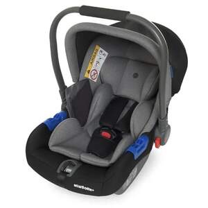 БЕБИКОКОН ДЕТСКИЙ ОТ 0 ДО 15 МЕС (0-13 КГ), КОЗЫРЕК, КАЧЕЛИ, ISOFIX, ME 1043 NEWBORN ROYAL GRAY